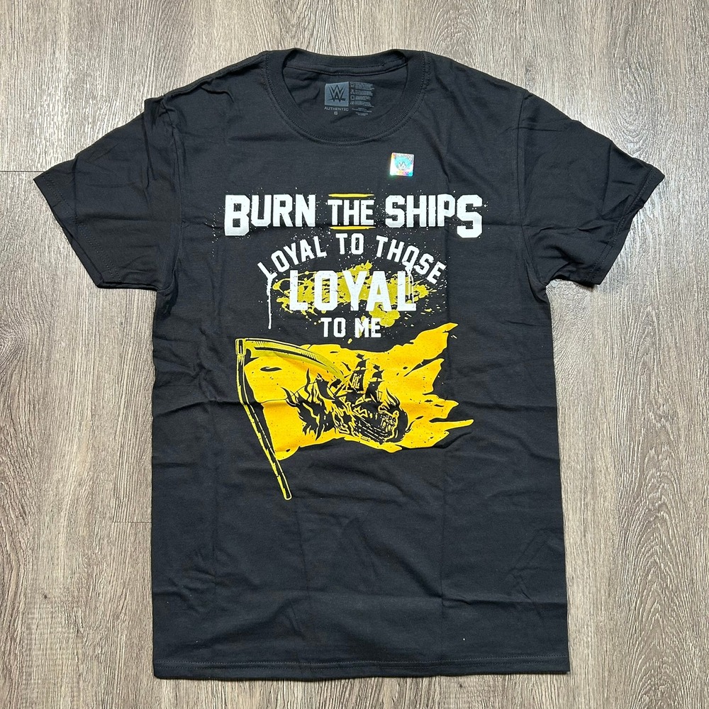 WWE Baron Corbin‎ T-Shirt Small Black Burn The Ships Graphic Tee New